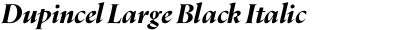 Dupincel Large Black Italic